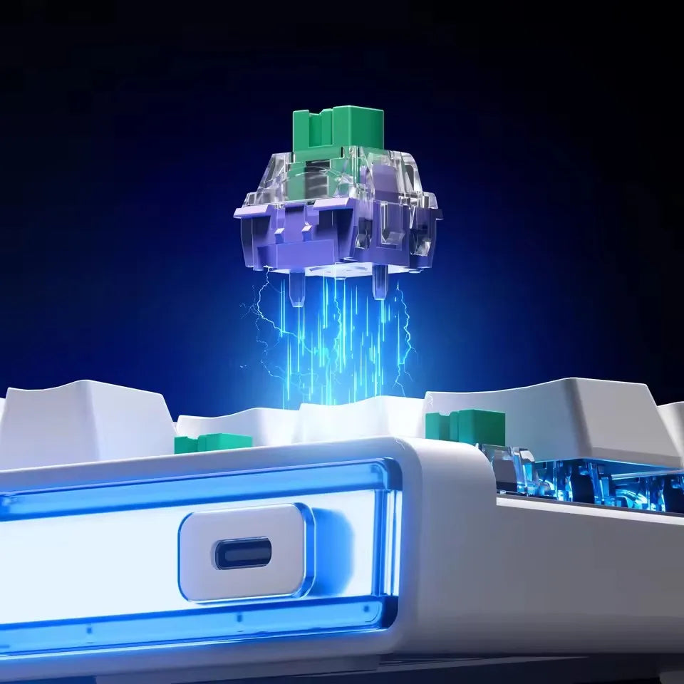 MCHOSE Ace 68 Air Magnetic Axis Mechanical Keyboard Wired GASKET RGB 0.001mmRT Low Latency Customized Hot Swap E-sport Keyboard